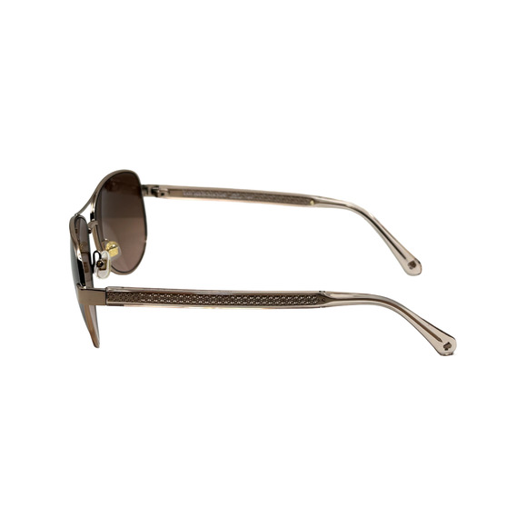 Kate Spade Designer Aviator Sunglasses Rose Gold / Gradient Amber Lens Fara